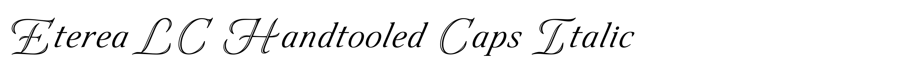 Eterea LC Handtooled Caps Italic